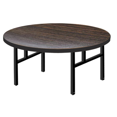 Professional Round Table 152×76cm Folding Legs Steel Frame Customized Leg and Top Finish
